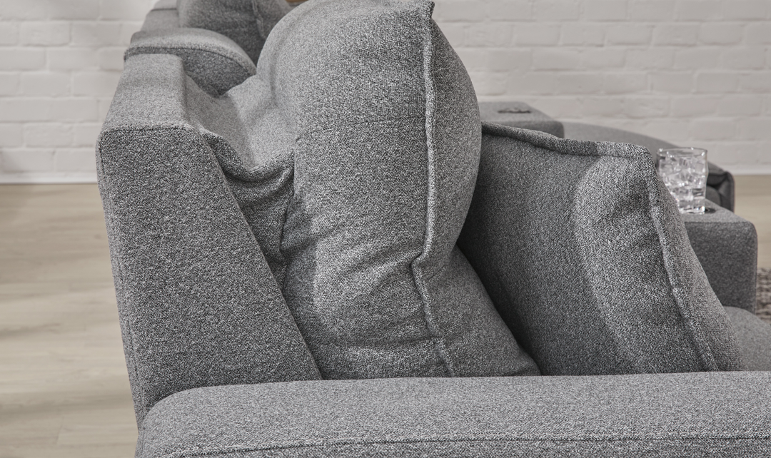 Modern Heritage Modmax II 6-Piece Reclining Sectional with Audio Console - Jennifer Furniture