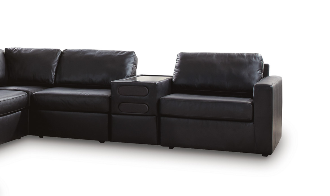 Modern Heritage Modmax II 8-Piece Sectional with Chaise and Storage Consoles - Jennifer Furniture