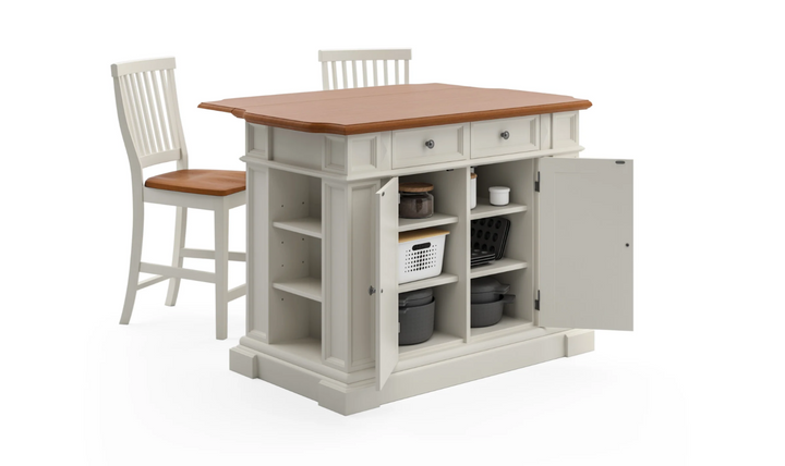 Montauk 3 Piece Kitchen Island Set 1 by homestyles-Jennifer Furniture