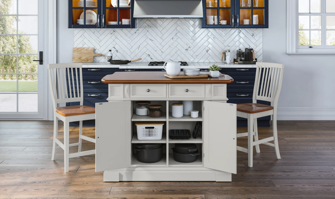 Montauk 3 Piece Kitchen Island Set 1 by homestyles-Jennifer Furniture