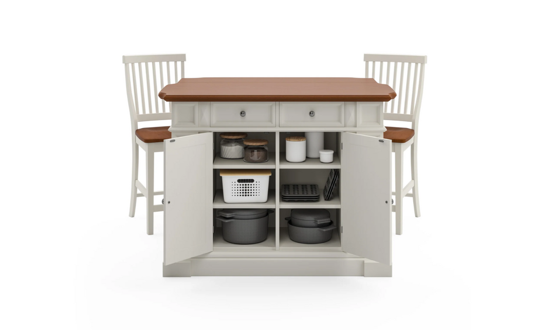 Montauk 3 Piece Kitchen Island Set 1 by homestyles-Jennifer Furniture