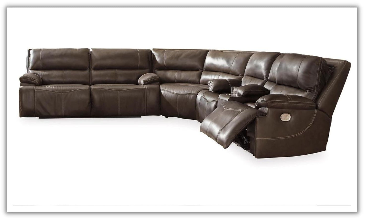 Ricmen 3 Pieces Sectional in Leather