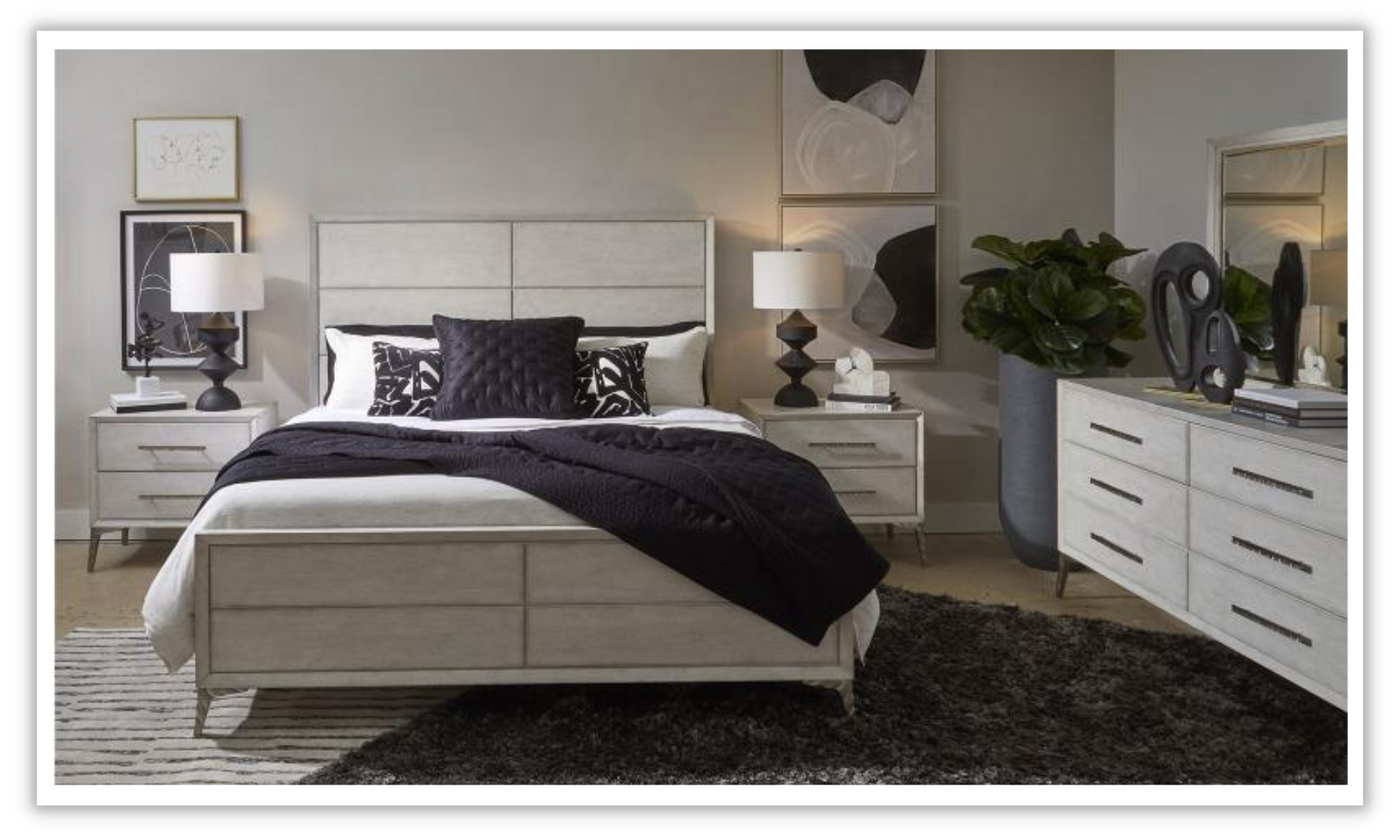 Naples White Rectangular Bedroom Set