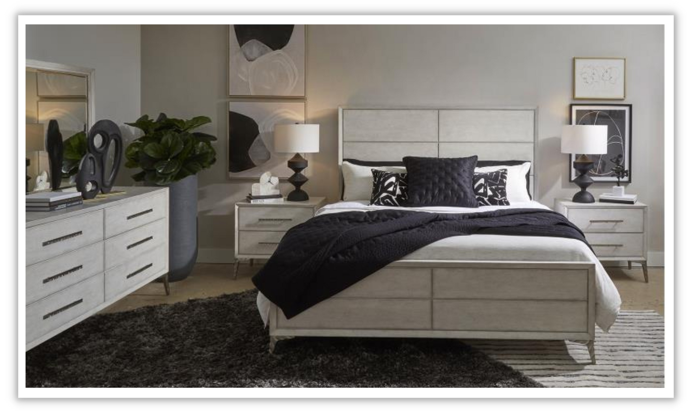 Naples White Rectangular Bedroom Set
