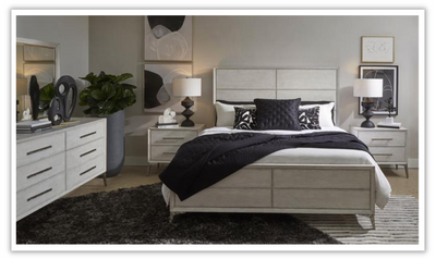 Naples White Rectangular Bedroom Set