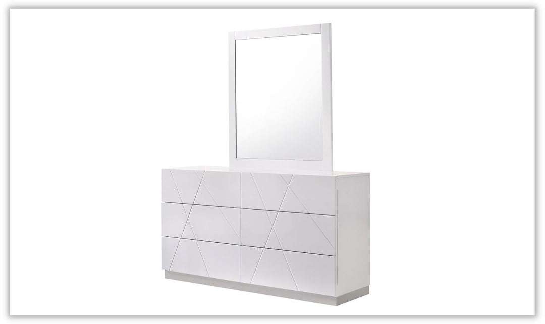 Naples Premium Rectangular Dresser and Mirror Set