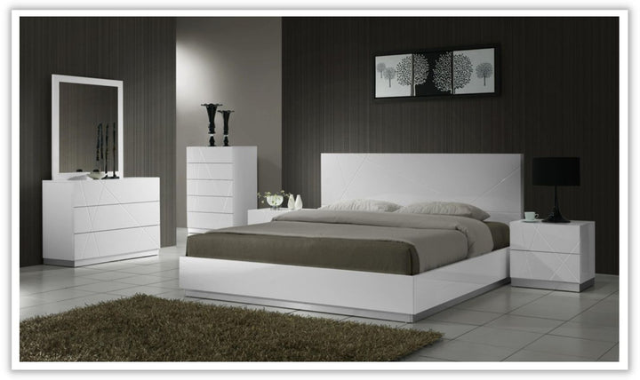 Naples Premium Rectangular Wooden Platform Bed