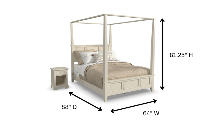 Homestyles Naples Queen Bed and Nightstand