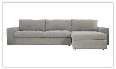 Bernhardt Nest L-shaped Fabric Sectional in Gray