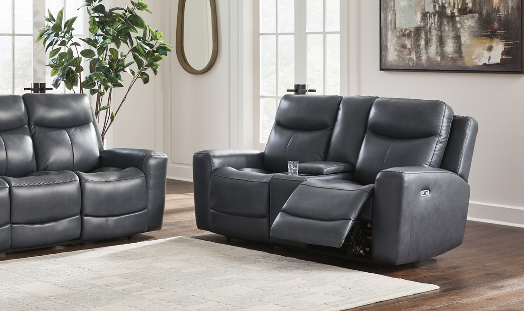 Modern Heritage Next Move Power Recliner Loveseat with Adjustable Headrest - Jennifer Furniture