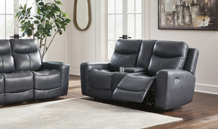 Modern Heritage Next Move Power Recliner Loveseat with Adjustable Headrest - Jennifer Furniture