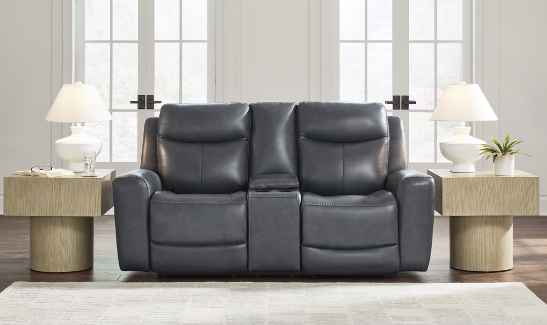 Modern Heritage Next Move Power Recliner Loveseat with Adjustable Headrest - Jennifer Furniture