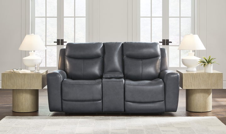 Modern Heritage Next Move Power Recliner Loveseat with Adjustable Headrest - Jennifer Furniture