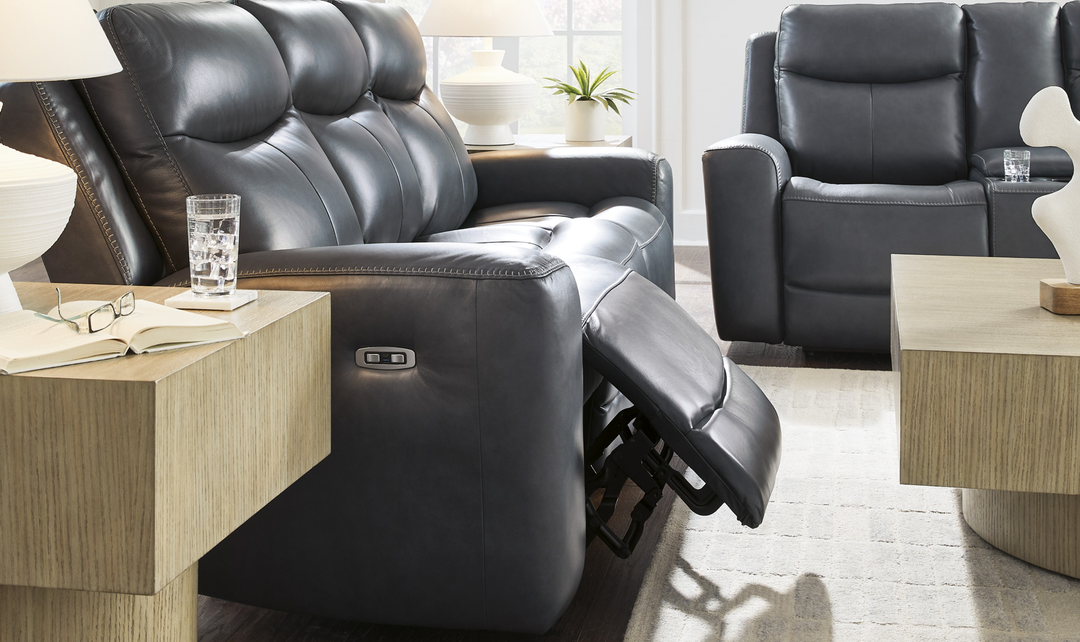 Modern Heritage Next Move Power Recliner Sofa with Adjustable Headrest - Jennifer Furniture