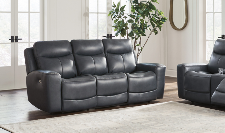 Modern Heritage Next Move Power Recliner Sofa with Adjustable Headrest - Jennifer Furniture