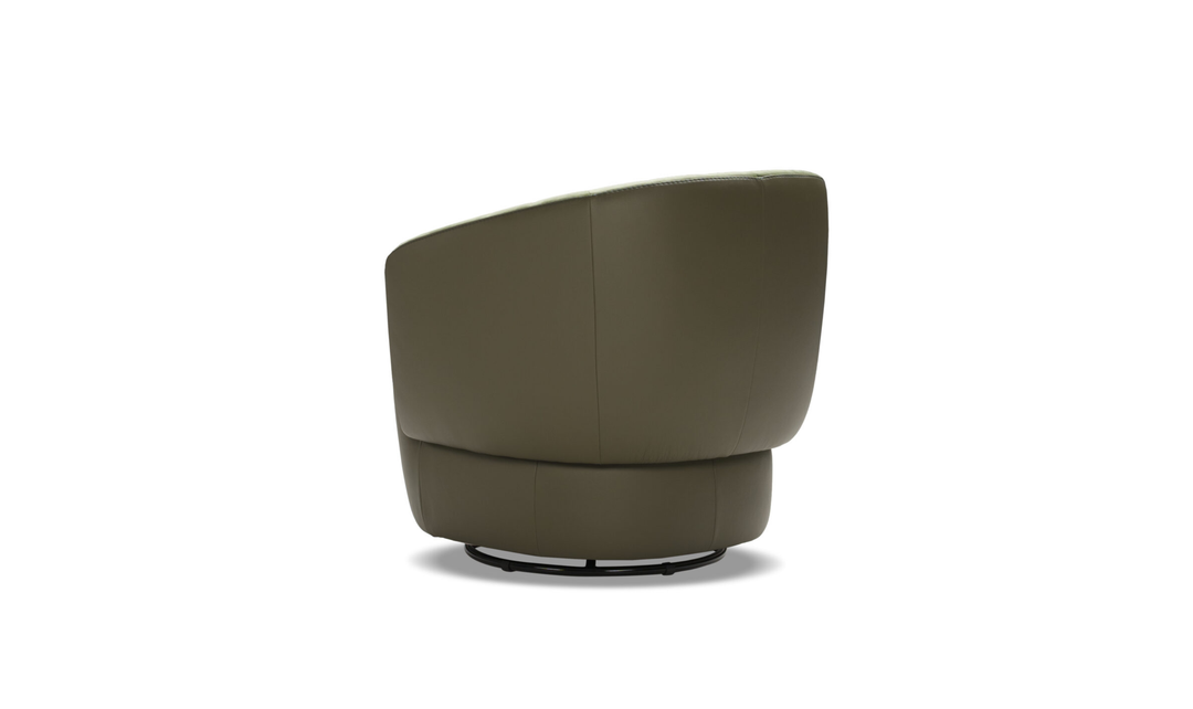 Nicoletti Italia Dotty 360° Swivel Accent Chair With Curved Back Design