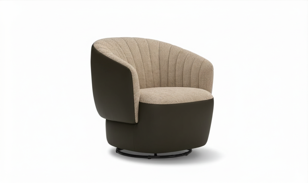 Nicoletti Italia Dotty Swivel Accent Chair - Jennifer Furniture