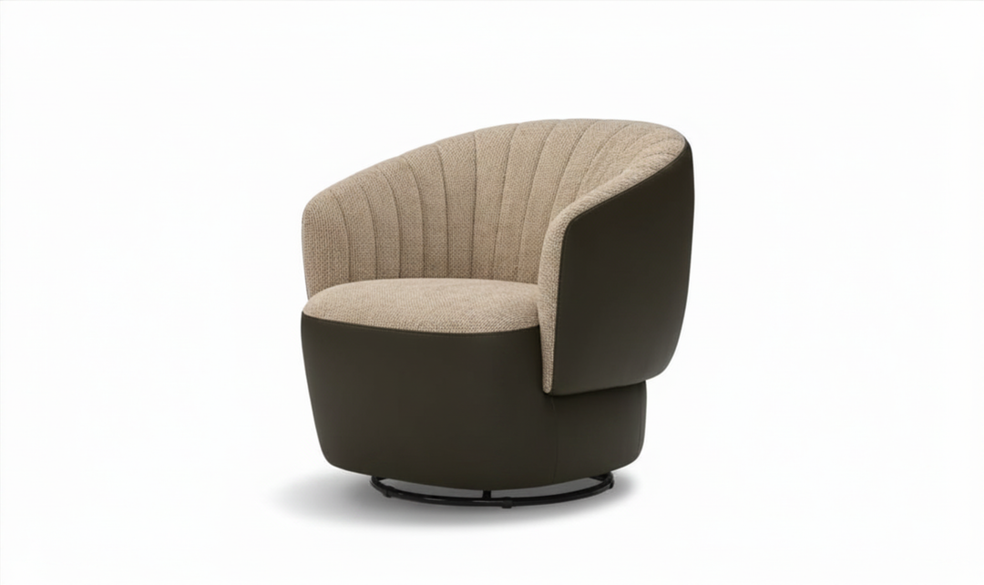 Nicoletti Italia Dotty Swivel Accent Chair - Jennifer Furniture