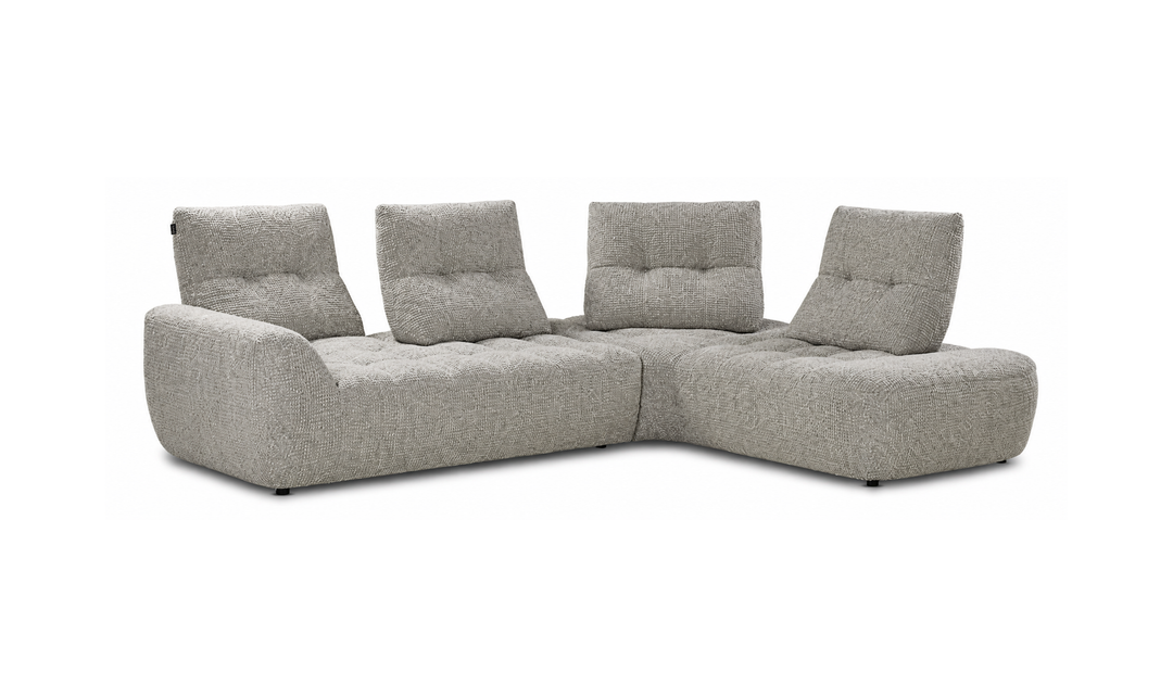 Nicoletti Italia Esprit Modular Fabric Sectional Sofa with Adjustable Backrests - Jennifer Furniture