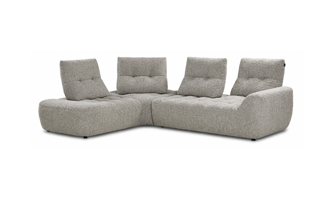 Nicoletti Italia Esprit Modular Fabric Sectional Sofa with Adjustable Backrests - Jennifer Furniture