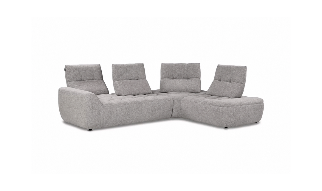 Nicoletti Italia Esprit Modular Fabric Sectional Sofa with Adjustable Backrests - Jennifer Furniture