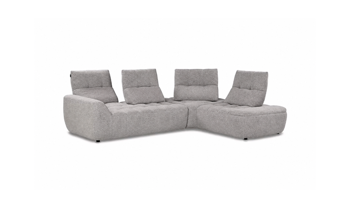 Nicoletti Italia Esprit Modular Fabric Sectional Sofa with Adjustable Backrests - Jennifer Furniture
