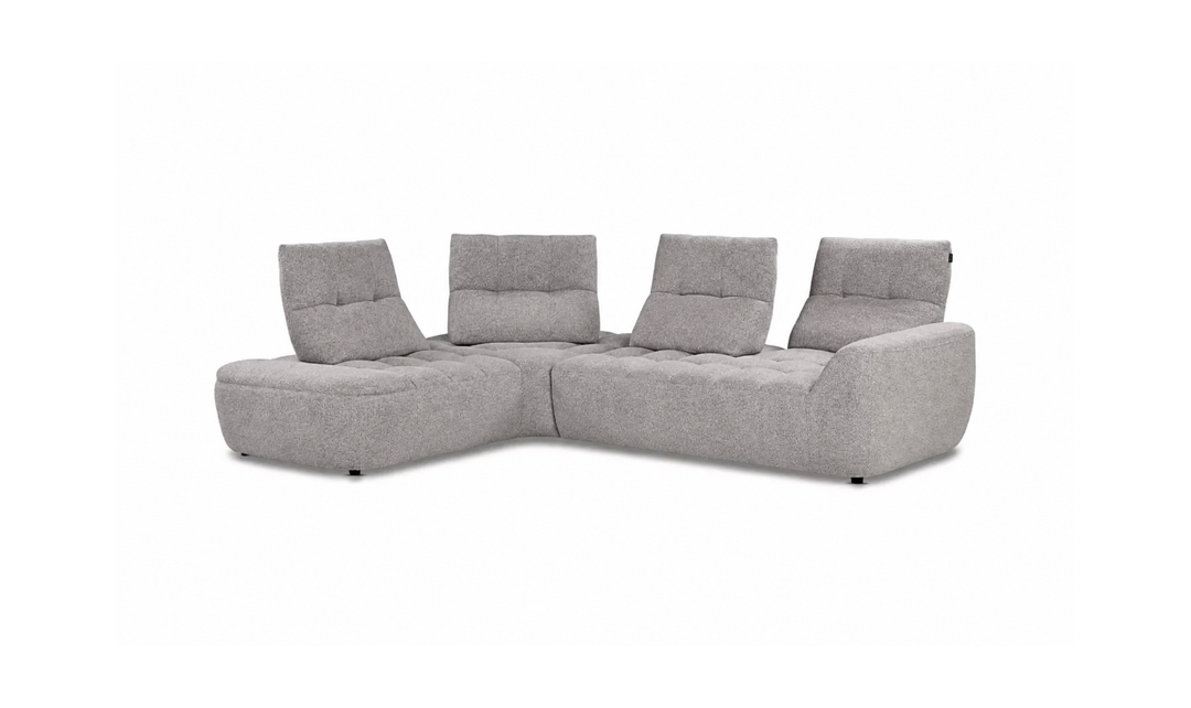 Nicoletti Italia Esprit Modular Fabric Sectional Sofa with Adjustable Backrests - Jennifer Furniture