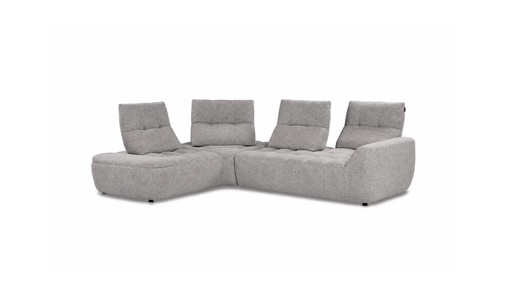 Nicoletti Italia Esprit Modular Fabric Sectional Sofa with Adjustable Backrests - Jennifer Furniture