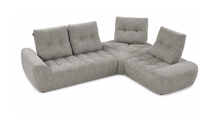 Nicoletti Italia Esprit Modular Fabric Sectional Sofa with Adjustable Backrests - Jennifer Furniture