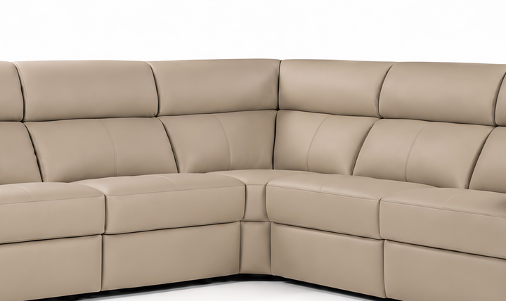 Nicoletti Italia Pasadena Leather Zero Gravity Recliner Sectional Sofa