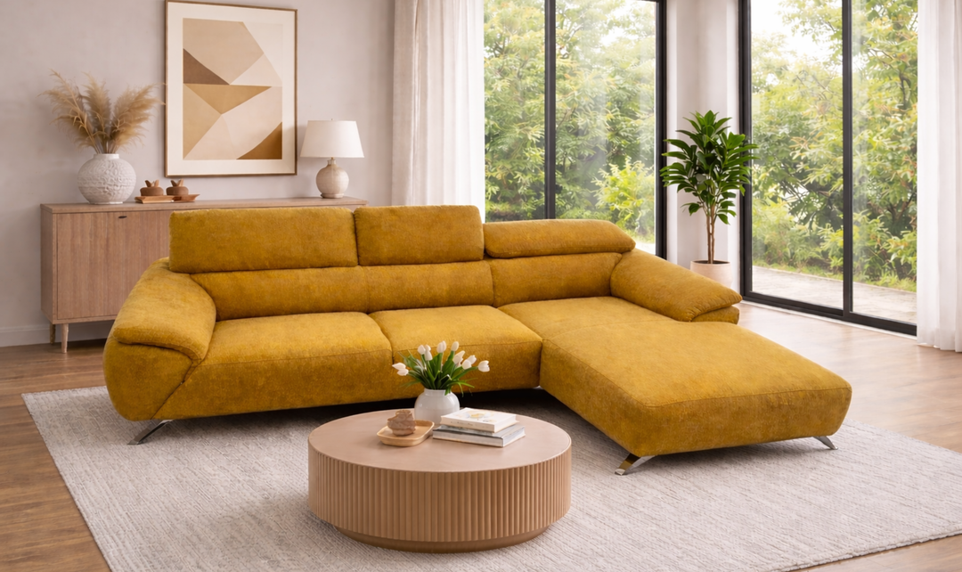 Nicoletti Italia Tesla 2-Piece Fabric Sofa - Jennifer Furniture