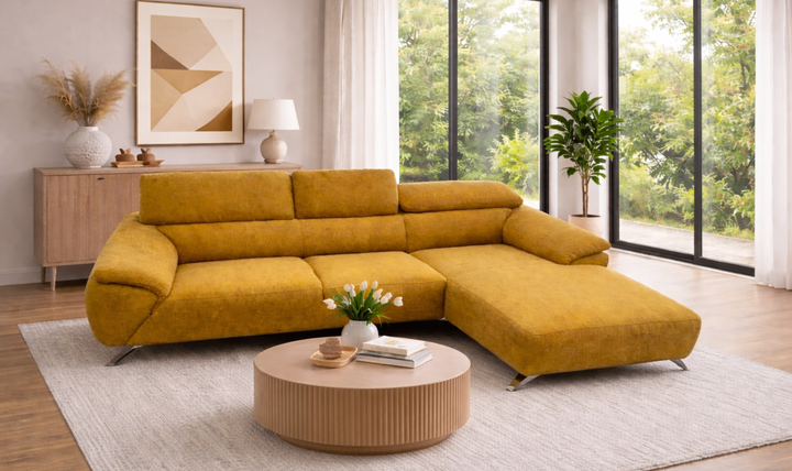 Nicoletti Italia Tesla 2-Piece Fabric Sofa - Jennifer Furniture