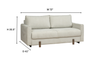 Fjords Nordic Rest Nora Queen Sleeper Sofa with Mocca Leg Finish - Jennifer Furniture