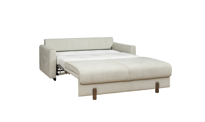 Fjords Nordic Rest Nora Queen Sleeper Sofa with Mocca Leg Finish - Jennifer Furniture
