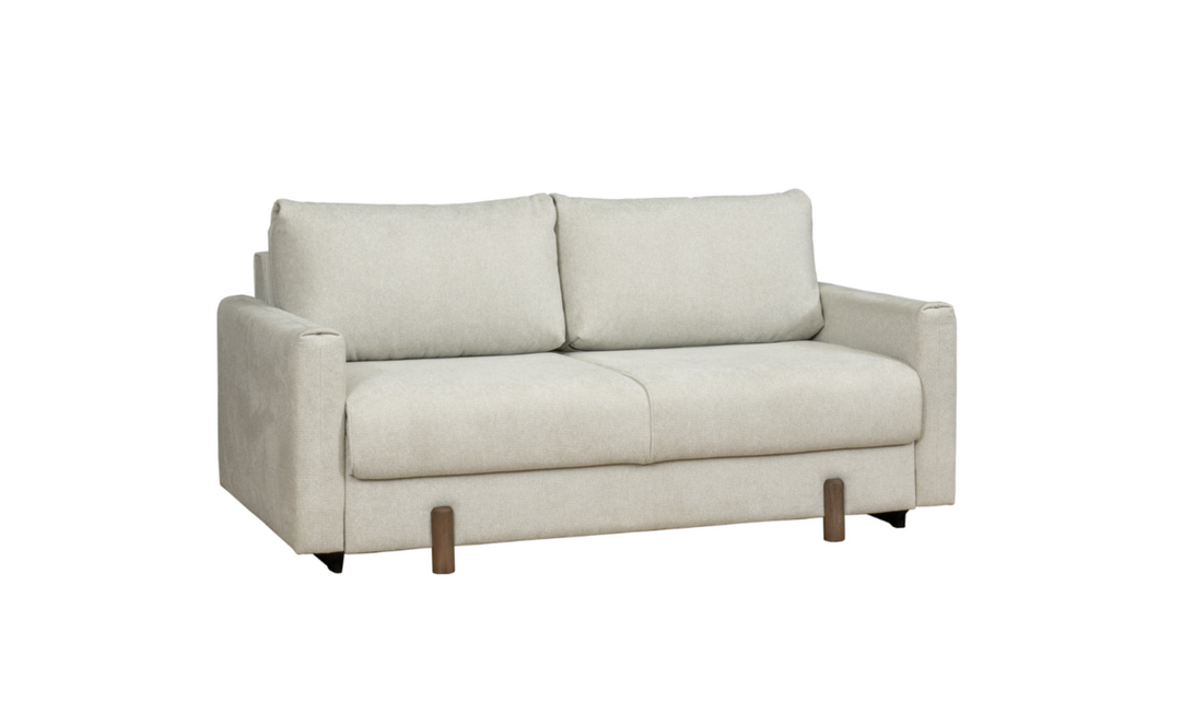 Fjords Nordic Rest Nora Queen Sleeper Sofa with Mocca Leg Finish - Jennifer Furniture