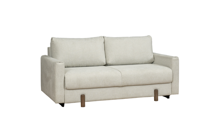 Fjords Nordic Rest Nora Queen Sleeper Sofa with Mocca Leg Finish - Jennifer Furniture