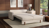 Fjords Nordic Rest Nora Queen Sleeper Sofa with Mocca Leg Finish - Jennifer Furniture
