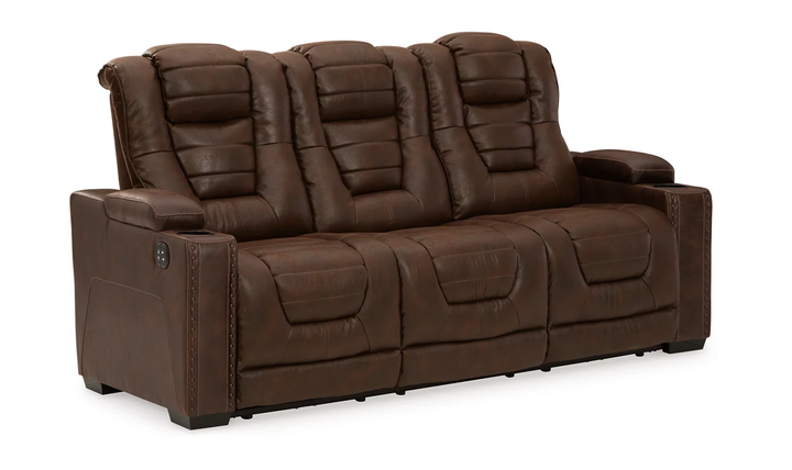 Modern Heritage Owner's Box Brown Leather Power-Reclining Living Room Set