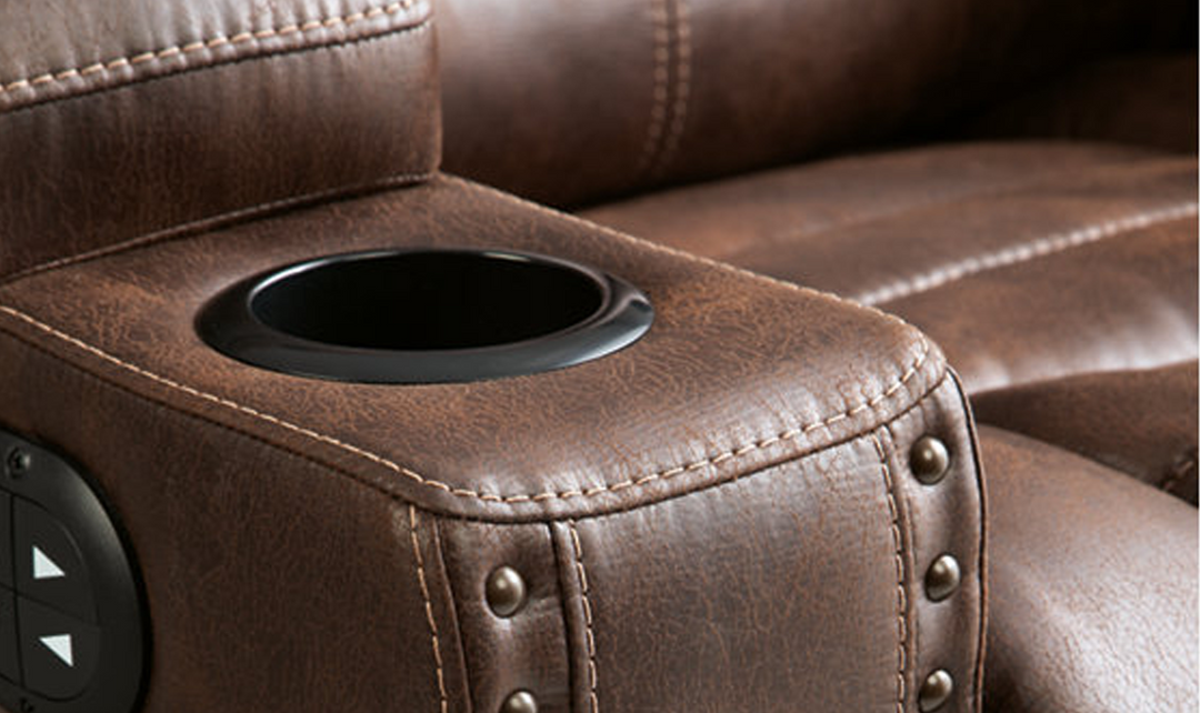 Modern Heritage Owner's Box Brown Leather Power-Reclining Living Room Set