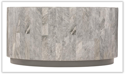 Bernhardt Pacifica Outdoor Round Grey Mist Marble Cocktail Table