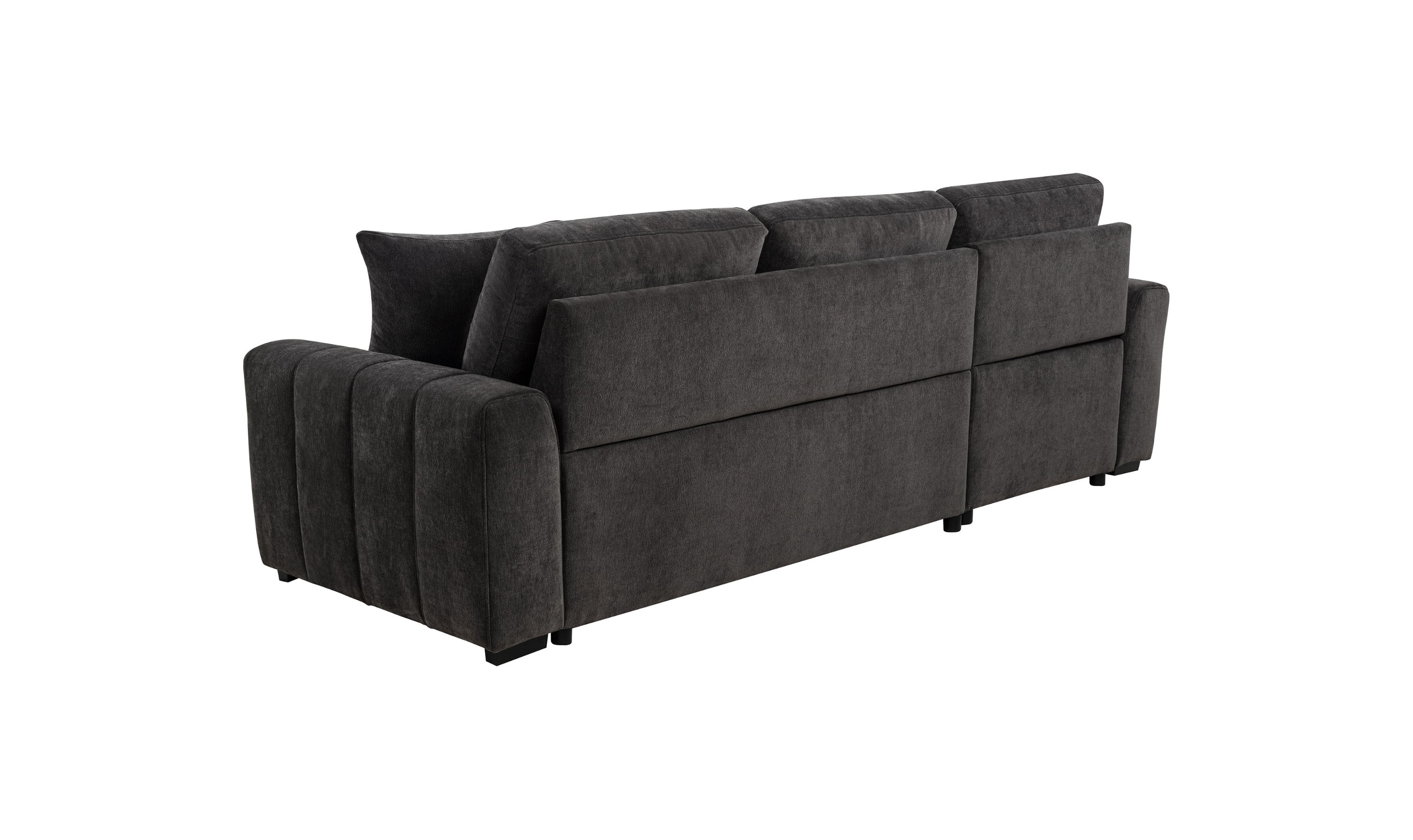 Modern Heritage Pastrana Fabric Sleeper Sectional Chaise Sofa - Jennifer Furniture