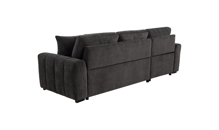 Modern Heritage Pastrana Fabric Sleeper Sectional Chaise Sofa - Jennifer Furniture