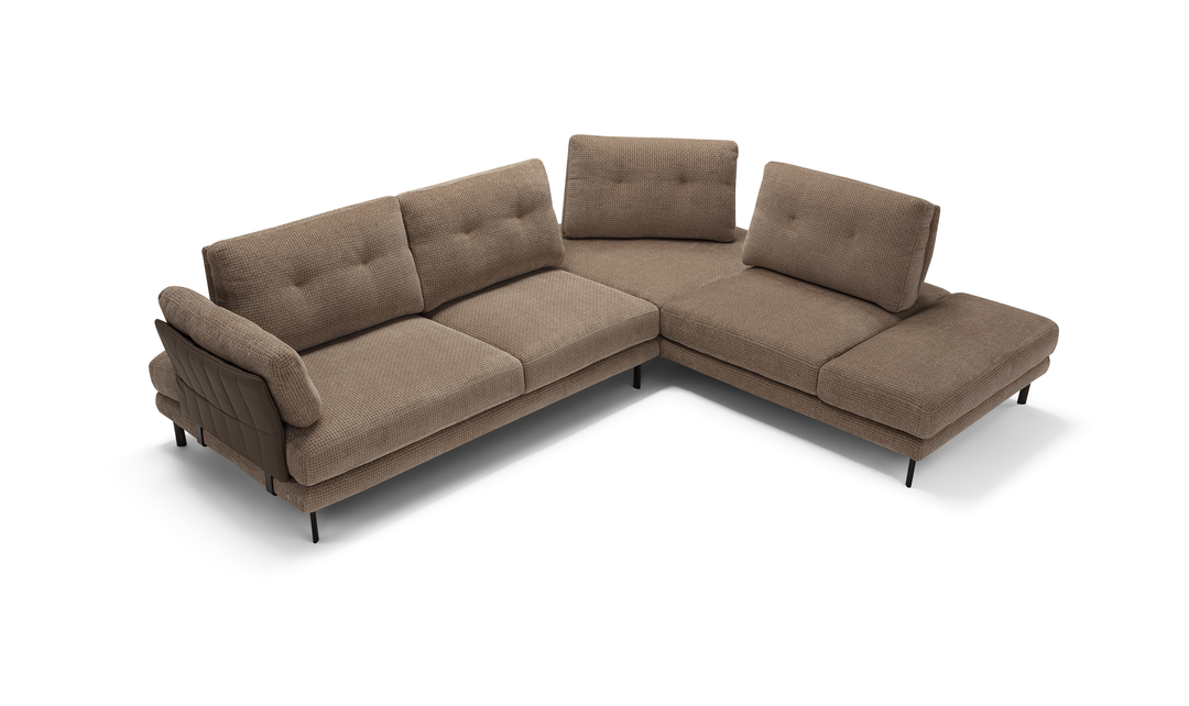 Pavone Sectional Sofa With Chaise – Contemporary L-Shaped Configuration