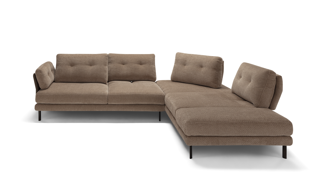 Pavone Sectional Sofa With Chaise – Contemporary L-Shaped Configuration