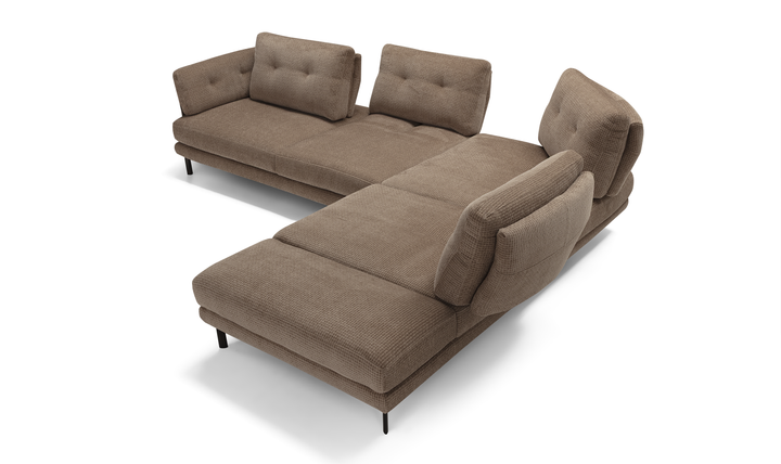 Pavone Sectional Sofa With Chaise – Contemporary L-Shaped Configuration