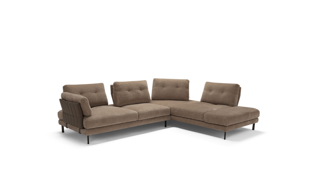 Pavone Sectional Sofa With Chaise – Contemporary L-Shaped Configuration-jennifer furniture