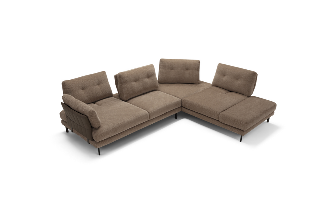 Pavone Sectional Sofa With Chaise – Contemporary L-Shaped Configuration