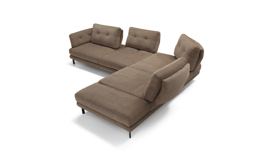 Pavone Sectional Sofa With Chaise – Contemporary L-Shaped Configuration