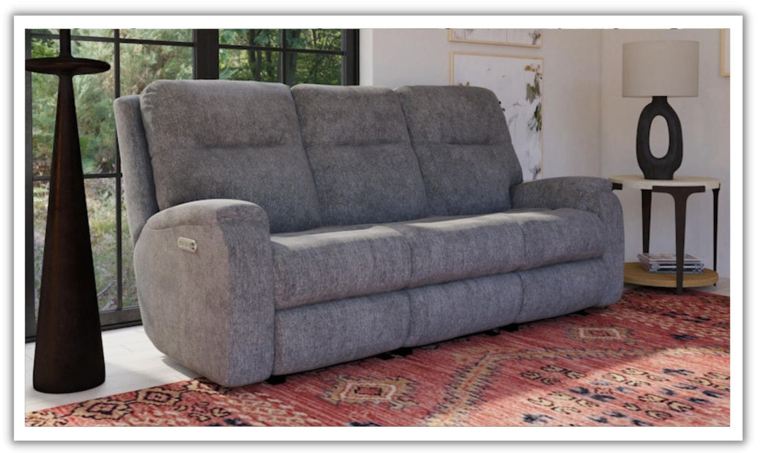 Penn Power Reclining Sofa with Power Headrests & Footrests