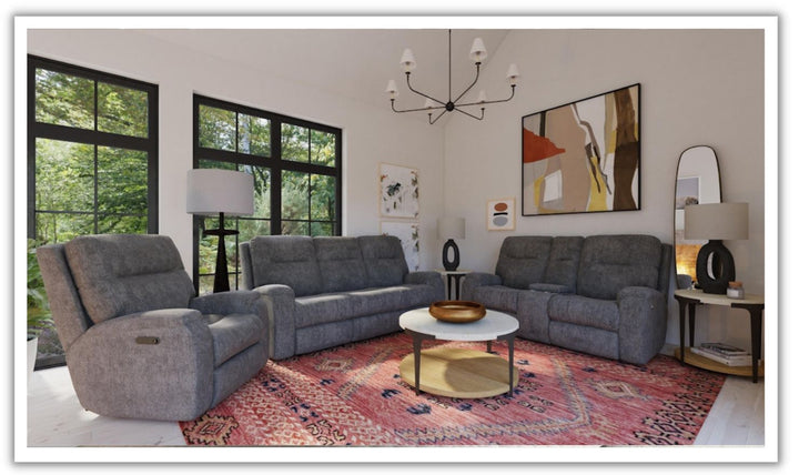 Penn Power Reclining Living Room Set in Fabric